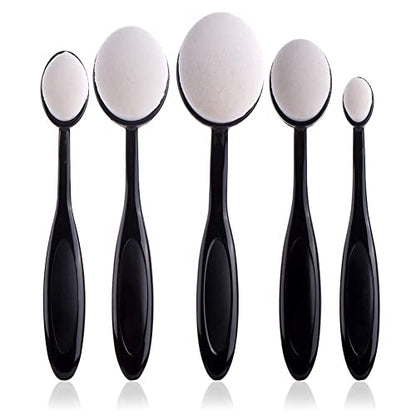 UNIMEIX 5 Pack Blending Brush for Card Making Crafting Ink Blender Brushes Set Tool Paper Background Brush Drawing Scrapbooking & Stamping Supplies (Black) - color: White, size: 5 Pack Brush