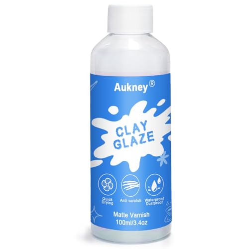 Air Dry Clay Varnish, 100ML Matte Finish Air Dry Clay Glaze, Sealant, Prevent Clay from Cracking, and Scratch Resistant, for Ceramics, Oil Paintings, Wood (Matte) - size: 100ML-Matte