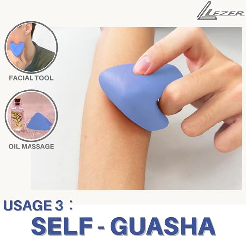 LEZER Large Trigger Massage Point, Manual Massage Ball, Hip Hook, Muscle Knot Release Tool, Deep Tissue Relief, Hip Flexor Iliacus Back Psoas Hand Foot Myofascial Physical Therapy, 3.5 inｘ3 in, Blue - style: 05 - Large Trigger Blue