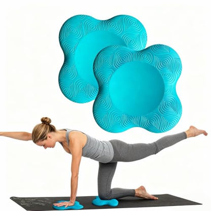 Yoga Knee Pad Cushion Extra Thick for Knees Elbows Wrist Hands Head Foam Yoga Pilates Work Out Kneeling pad - color: lake blue