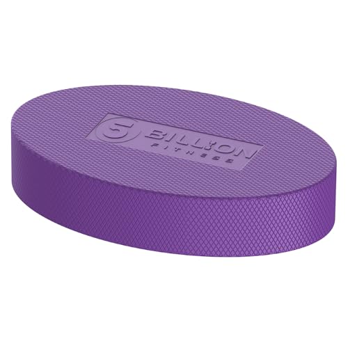 Foam Balance Pad,5BILLION Stability Pad for Physical Therapy,Non-Slip Exercise Balance Pad for Balance workouts,Yoga Knee Pad for Gym Fitness Stretching Pilate - size: Purple-Oval