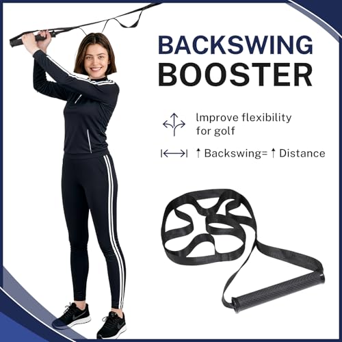 Elastic Yoga Strap with Multiple Loops for Leg & Back Stretching, Aids Rehab, Mobility & Post-Workout Recovery