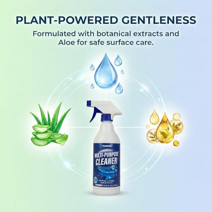 Multi-Surface Cleaner Spray for Play Mat, Yoga Mat, Tatami & Table Top, Remove Stains from Kids Toys, Backpacks & School Chairs, Safe for Handprints & Food Spills, Easy Wipe Cleaning, 500ml