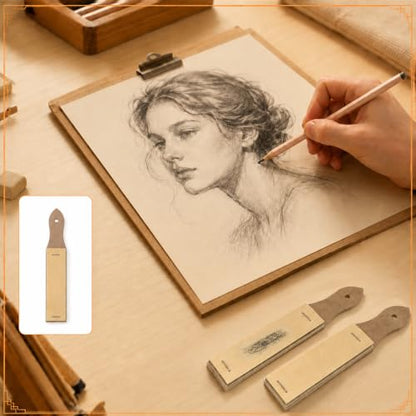 9 PCS Sandpaper Sharpener, 12 Sheet/PCS Sandpaper Block for Drawing | Sketch Sandpaper Pencil Sharpeners Charcoal Pencil Pointer for Students Adults Sketch Beginner Artist Drawing Tool