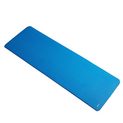 Amazon Basics Extra Thick Exercise Yoga Mat with Carrying Strap - color: Blue, style: 1/2 Inch