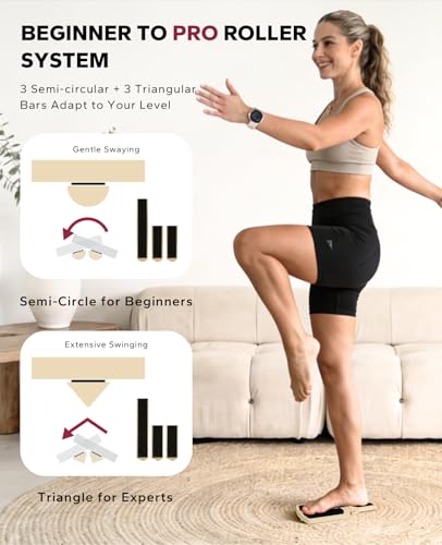 HAPBEAR Axis Board Ankle Balance Board Ankle Foot Strengthener for Sprained