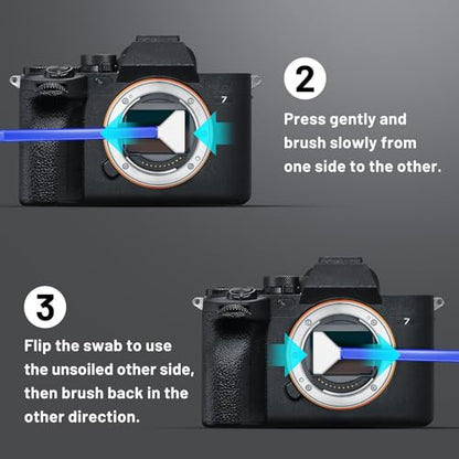 Camera Lens Cleaning Kit with Pro 10x Sensor Swabs, Sensor Cleaner, Compatible with Canon, Nikon, Sony mirrorless DSLR Camera (Enhanced Version) - size: Enhanced Version