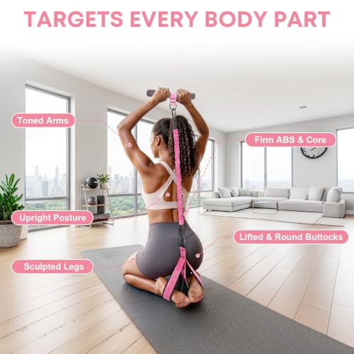 Multifunctional Foot Pedal Resistance Band Set 30-90LB | Sit Up Assist Strap, Adjustable Strength Home Gym Fitness Equipment for Full Body Workout – Portable Home Gym for Men & Women