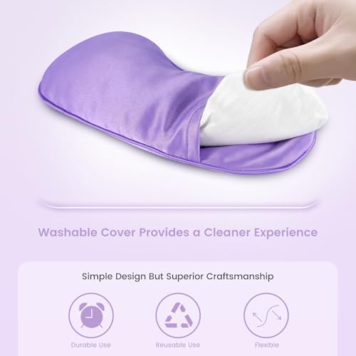 SuzziPad Hot & Cold Lavender Eye Pillow for Relaxing, Purple, 6 Packs | Washable Weighted Yoga Eye Mask For Meditation, Dry Eye Soothing & Sleep; Blocks Light, Soothes Migraines & Ocular Discomfort