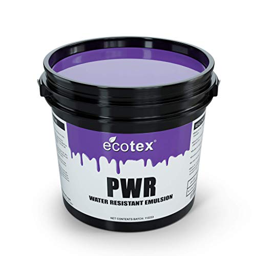 Ecotex® PWR Screen Printing Emulsion - Plastisol & Water Based Ink, 1 Qt | Premixed And Pre-Sensitized, Water Resistant Formula - Works With LED, DIY Halogen, Or UV Exposure Units - 1 Quart - size: Quart - 32 oz.