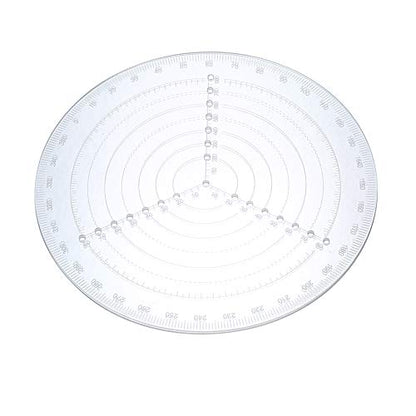 Round Center Finder Compass Clear Acrylic Lathe Centering Tool Circle Gauge for Drawing Circles Wood Turning Lathe Work Tool Circles Diameter