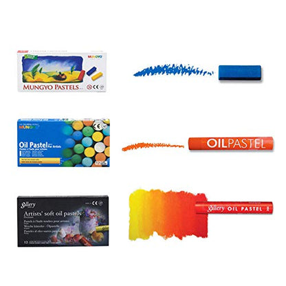 Mungyo Oil Pastels in Assorted Colours - 11 x 70 mm (Pack of 48)