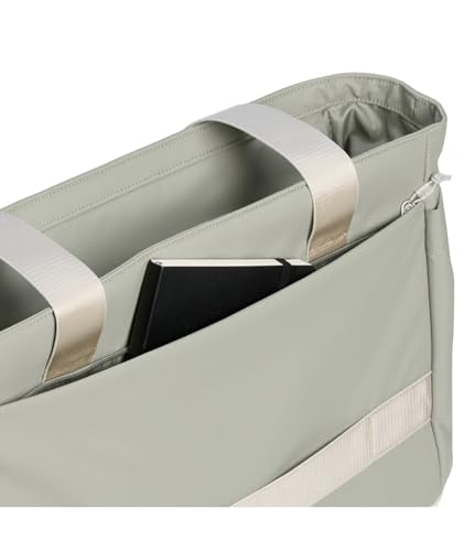 STANLEY Vitalize Tote| Gym, Work & Travel Bag with Laptop Sleeve | Expandable Bottom Compartment | Tumbler & Water Bottle Pockets | Durable Recycled Fabric | Sage Grey - color: Sage Grey, size: Tote
