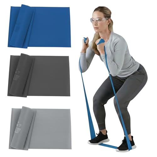 THERABAND Resistance Bands Set, Elastic Bands for Exercise & Physical Therapy, Strength Training for Upper & Lower Body Fitness - size: Advanced Set – 3 Pack, style: Non-Latex