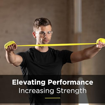 THERABAND Professional Resistance Band, Yellow Level 1 Light, 5 ft Exercise | Elastic resistance band for exercise, strength training, stretching and physical therapy - color: Level 2 / Medium - Yellow