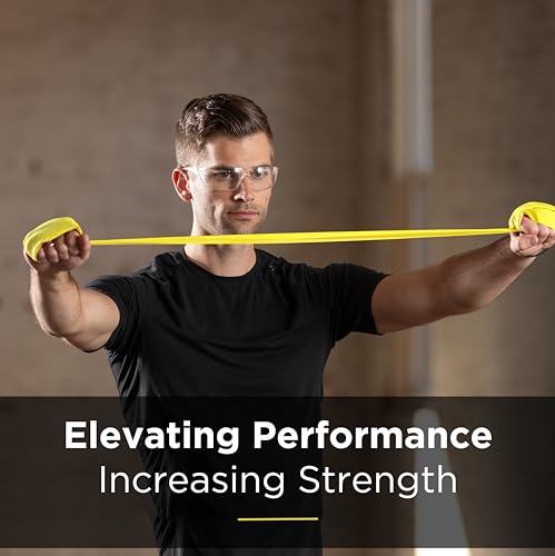 THERABAND Professional Resistance Band, Yellow Level 1 Light, 5 ft Exercise | Elastic resistance band for exercise, strength training, stretching and physical therapy - color: Level 2 / Medium - Yellow