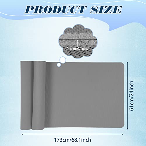 LEIFIDE 10 Pack Yoga Mat Bulk 68'' x 24'' x 4mm Thick Yoga Mat - color: Gray