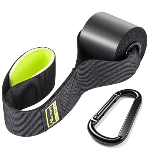 Manificent Door Anchor for Resistance Bands, Heavy Duty Padded Door Anchor System Door Hook, Must-Have Workout Exercise Bands Attachment Compatible for Loop Bands, Resistance Tube - color: Door Anchor Green 1Pack