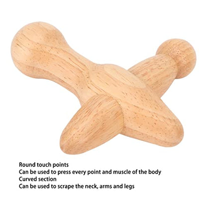 Trigger Point Massager Tool, Wood Deep Tissue Acupressure Massage Tools for Full Body Relaxing, Handcrafted Thumb Saver Massager