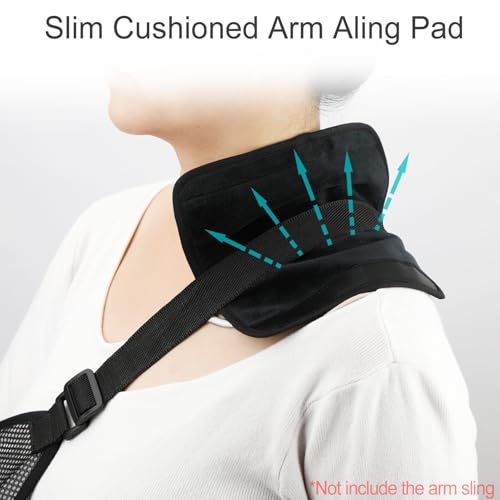 2Pcs Arm Sling Padding for Neck Arm Sling Strap Cushion Neck Pad Cushions Shoulder Brace Carry Strap Pads Elbow Wrist Injury Support Strap Padded Women Men Black Velvet - color: Black Velvet-2pcs