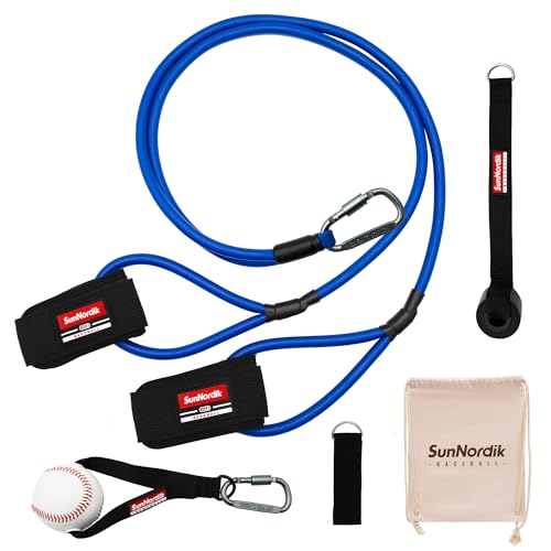 SunNordik Resistance Bands for Pitchers with Carry Bag - size: 30LB (College Level)