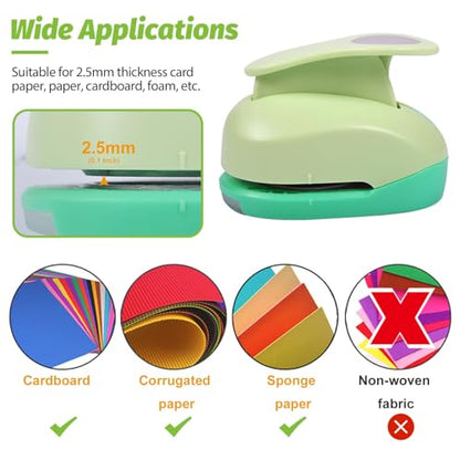 UCEC 5/8 Inch Circle Punch, 16mm Circular Cutter Tool Circle Hole Punch | Handmade Paper Craft Lever Punches for DIY Handmade Crafting Scrapbooking, Cardstock, Greeting Cards Arts Fun Project - color: Circle, size: 5/8 Inch