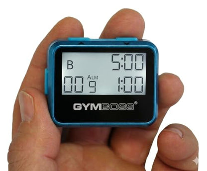 Gymboss Interval Timer and Stopwatch - Teal/Blue Metallic Gloss