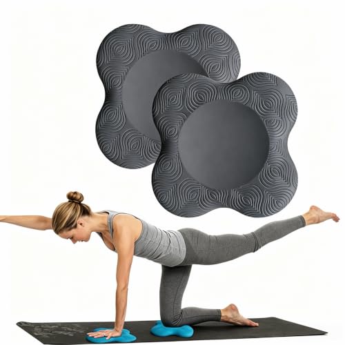Yoga Knee Pad Cushion Extra Thick for Knees Elbows Wrist Hands Head Foam Yoga Pilates Work Out Kneeling pad - color: Grey