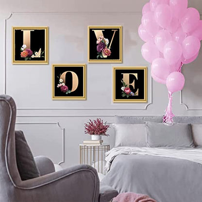 JATOK Alphabet Diamond Painting Kits for Adults Kids Beginners, 5D Diamond Art Full Round Drill DIY Gem Pictures Arts Paint by Number Kits for Home Wall Decor 11.8x11.8in | Full Round Drills Diamond Art Kits for Beginners, customize own alphabet, DIY Gem