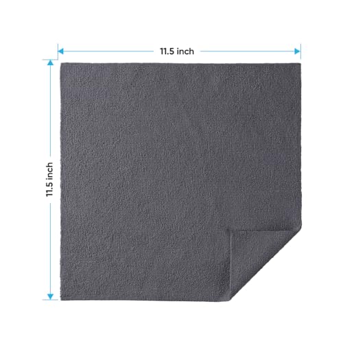 HOMEXCEL Microfiber Cleaning Cloth 20 PK, Towels for Cars and Shop, Grey - color: Grey