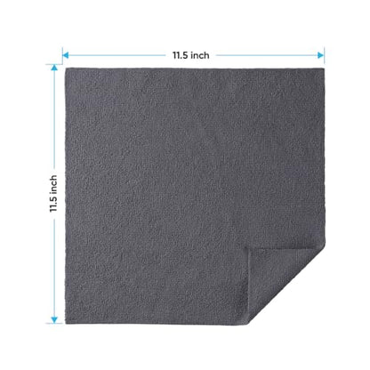 HOMEXCEL Microfiber Cleaning Cloth 20 PK, Towels for Cars and Shop, Grey - color: Grey