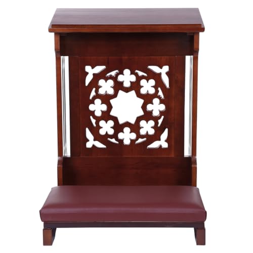 Solid Maple Folding Padded Kneeler, Walnut, Savona - color: Savona Walnut
