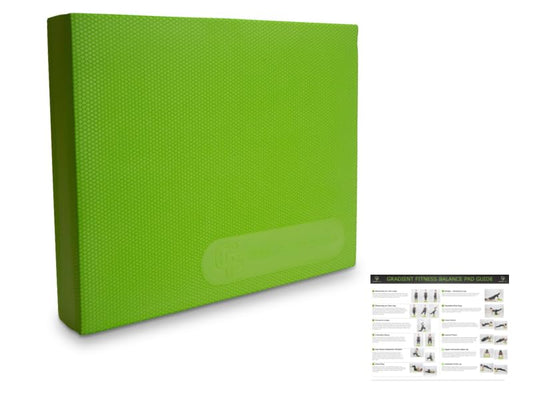 Gradient Fitness Balance Pad Foam Board Stability Cushion Exercise Trainer for Balance, Stretching, Physical Therapy, Mobility, Rehabilitation and Core Strength Training - color: Green