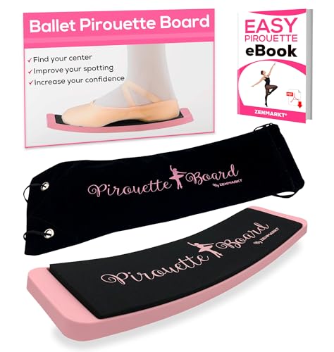 Zenmarkt Turning Board for Dancers, Cheerleaders, Gymnasts, Ice Skaters - color: Bright Pink