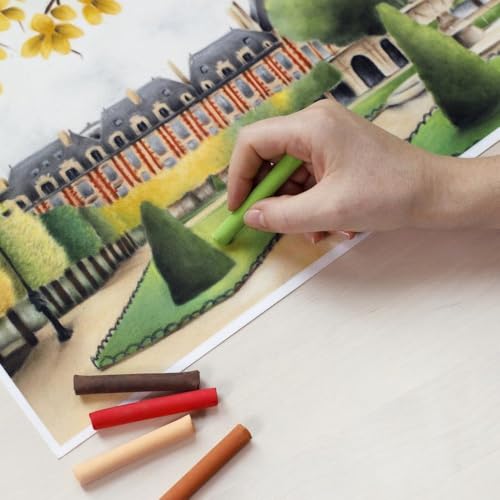 Conté à Paris 50 Count Assorted Soft Pastels Set | Rich Blendable Pigments, Smooth Velvety Application, Excellent Layering Capability, Vibrant Artist Colors - style: 50 Count - Assorted
