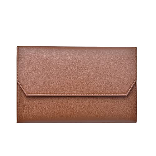 Lanxivi Fountain Pen Case Black Gray Coffee Style PU Leather 48 12 - color: Coffee-12 Slot
