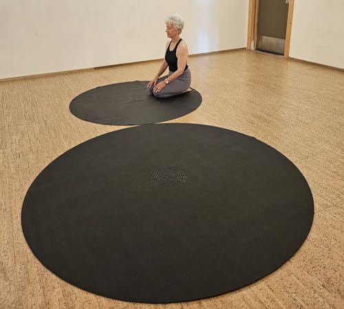 72" 6' Large Circle Round Yoga Mat Meditation Pilates TAI-CHI YIN-YANG