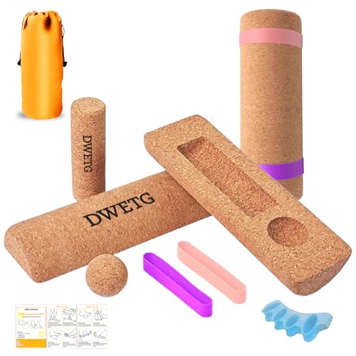 Premium Cork Balance Board for Foot Recovery & Mobility, Professional Foot Strengthening & Balance Training Kit for Plantar Fasciitis Relief, Physical Therapy & Stability - size: Full Premium Kit