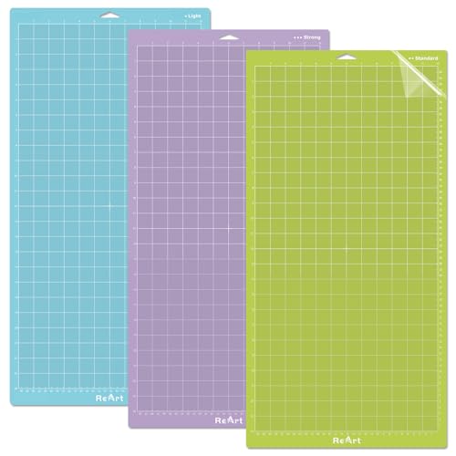 ReArt Cutting Mat 12x24 3 Pack Cricket Mat Strong Standard Light Cut Mat - color: Variety 3P 12x24