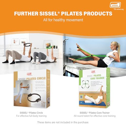 SISSEL Pilates Soft Ball Gray | 8.5 in | Phthalate- & Latex-Free PVC | for Deep Relaxation & Muscle Strengthening | 340 lbs Capacity | Includes Exercise Guide - color: Blue, size: 8.7"