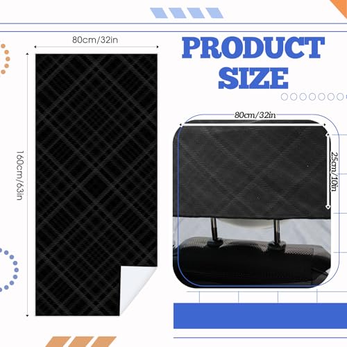 Hahafelt 2 Pack Car Seat Towel Cover with Storage Bag, Black Plaid | 63 x 32 in Car Towel Seat Cover Non Slip Waterproof, Gym Workout Swimming Running, Machine Washable Sweat Absorbent Protector - style: Black Plaid