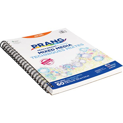 Prang (Formerly Art Street) Mixed Media Journal, Heavyweight, 8.5" x 11", 60 Sheets - size: 60 Count (Pack of 1)