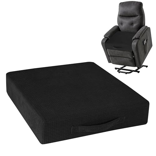 AddGrace High Density Recliner Cushion for Elderly 20x20in Black - color: Black