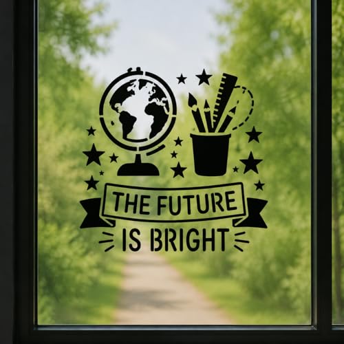 School Stencil Set – Back to School, Learn, Knowledge, Books, Graduation, Be Kind, Classroom Wall Art – DIY Painting, Craft Stencils