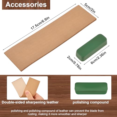Wood Carving Knife With Leather Strop and Polishing Compound,Whittling Knife,Wood Carving Tools for Beginners,Adults and Kids Whittling Tools (Sloyd Carving Knife) - style: Sloyd Carving Knife