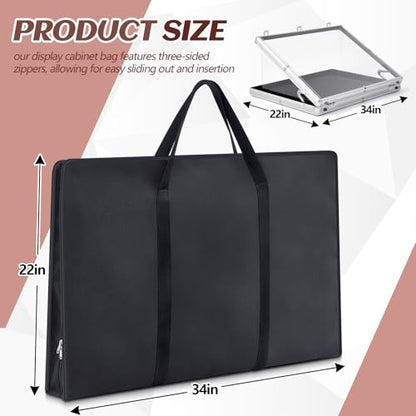 Abbylike Trade Show Display Case Carry Bag, Extra Large Bag for Sports Cards Trade Show Case Shipping(24 x 36 x 4 Inch) - size: 24 x 36 x 4 Inch