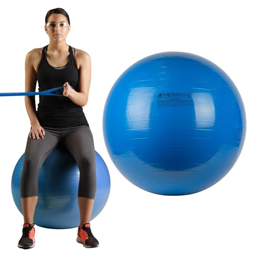 THERABAND Standard Exercise Ball - color: Blue - 75cm