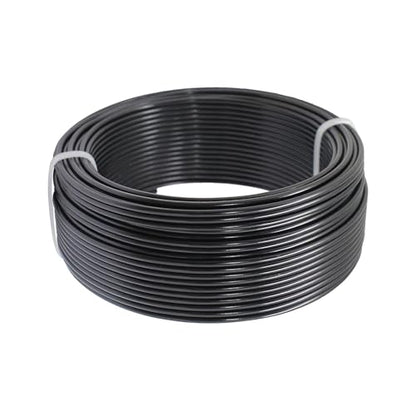 90 Feet Bendable Aluminum Craft Wire 2mm Metal Wire for Sculpting Bonsai Training Doll Skeletons DIY Jewelry Making Armature Making Wire Weaving (Black) - color: Black