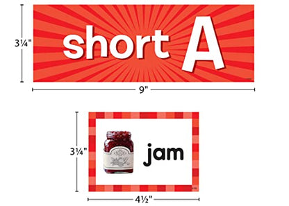 Teacher Created Resources Short Vowels Pocket Chart Cards - style: Short Vowels