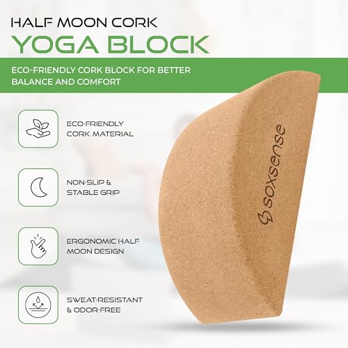 Soxsense Half-Moon Calf Stretcher for Plantar Fasciitis and Balance Trainer